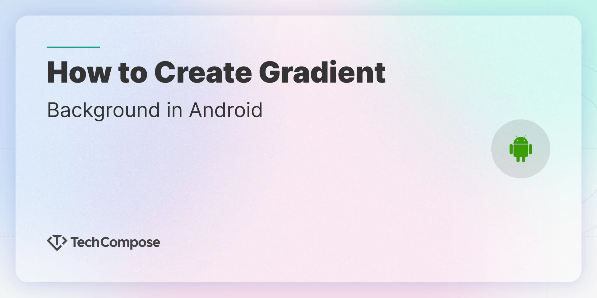 how to create gradient android